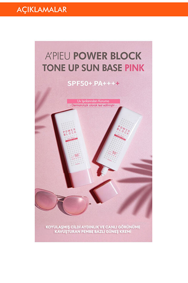 LUMİPİNK ™ Power Block Tone-Up Sun Base